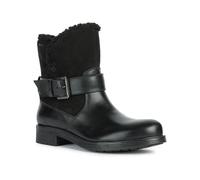 Geox Women's Mid Boot D Rawelle B ABX A - Black Leather - UK 7.5