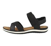 Geox Women's D Sandal Vega B Sports, Black, 7 UK