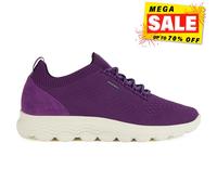 Geox D Spherica A Womens Trainers Casual Comfort Everyday Sneakers Purple