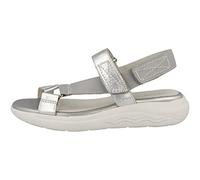 Geox D Spherica Ec5w Sandal, Lt Grey Silver, 6.5 UK