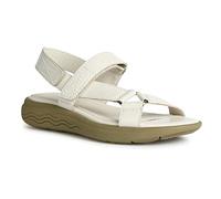 Geox D Spherica Ec5w Sandal, Off White, 6 UK