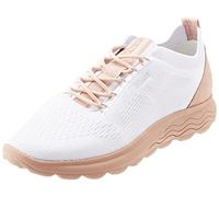 Geox D Spherica Sneaker, Off White Nude, 7.5 UK