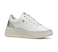 Geox D SUNNETTY A, Women’s Sneaker, White/Silver,