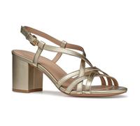 Geox Women's D VIRNILISA 65 S B Heeled Sandal, Lt Gold, 4 UK