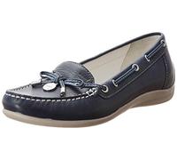 Geox D Yuki A, Women's Loafer Flats, Blue (Bleu), 2.5 UK / 35 EU