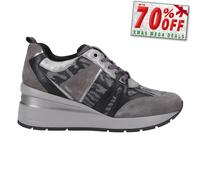 Geox D Zosma B Womens Trainers Waterproof Everyday Sport Leather Sneakers Grey
