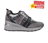 Geox D Zosma B Womens Trainers Waterproof Everyday Sport Leather Sneakers Grey