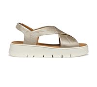 Women's Geox D DANDRA 40 Synthetic Polyurethane Women's Light Gold Sandals - Size: 3