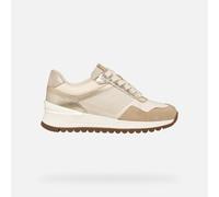 Geox Women's D DESYA A Trainers, Papyrus/LT Gold, 41 EU