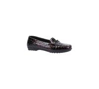 Geox Elidia 100% Leather Bovine Coated Women's Dark Burgundy Moccasins Shoes UK 5