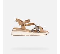 GEOX Elowynne Woman Dark Beige/beige, Size: 40