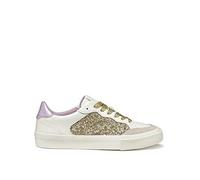 Geox Emmeleny Womens Trainers Size: 5 Colour : Optic White/Light Gold