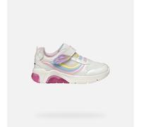 Geox J FADINLIGHT Girl A, Girls’ Sneaker, White/Multicolor,