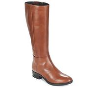 Felicity Knee-High Boots in Breathable Leather Brown