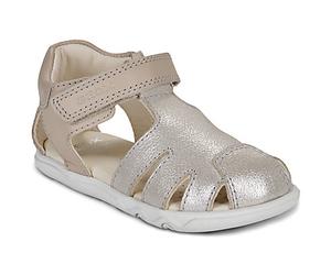 Geox Flat sandals B SANDAL STEPPIEUP G in Gold 5 toddler