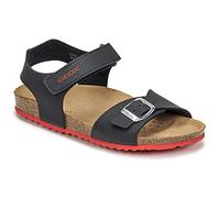 Geox Boys J Ghita Boy B Sandals, Navy Red, 11 UK Child