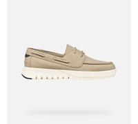 Geox Men's U Flexride B Moccasin, Sand, 43 EU
