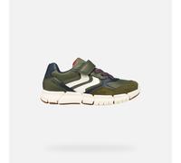 Geox J Flexyper Boy B Sneaker, Military Navy, 10 UK Child