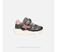 GEOX Flexyper Mini Toddler Girl Dark Grey/light Rose, Size: 20