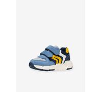 Geox B Flexyper Mini Boy Trainers, Sky/Yellow, 25 EU
