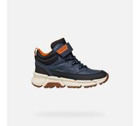 Geox J FLEXYPER PLUS BOY, Ankle Boot, NAVY/BLACK,
