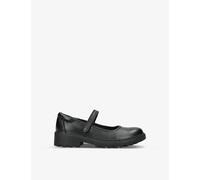 Geox Geox Casey Logo-Debossed Leather Shoes 7-10 Years Black Eur 37 / 4 UK Adult