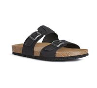 Geox Mens U Ghita B Sandals, Black, 8 UK
