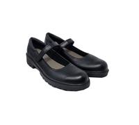 Geox Girls Black Leather "Casey" Ballet Flat Style Shoes