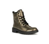 (1.5 UK, Lead/Black) Geox Girls J Casey G Ankle Boots