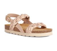 Geox Girls' D Brionia High Sandal, nude, 3 UK