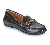 Geox Girls D Cosmopolis + Grip Moccasin, Black, 6 UK