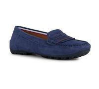 Geox Girls D Cosmopolis + Grip Moccasin, Navy, 3 UK