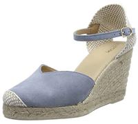 Geox Girls' D Gelsa Espadrille Wedge Sandal, Lt Sky, 3 UK