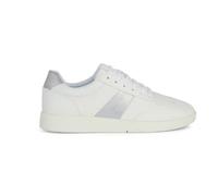 Geox D Meleda B Sneaker, White Silver, 3 UK