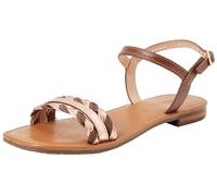 Geox Women's D Sozy Q A Flat Sandal, Cognac Rose Gold, 5 UK