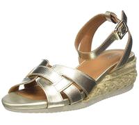 Geox Girls Ischia Corda Sandals, Beige Lt Gold, 6 UK