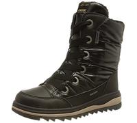 Geox Girls J Adelhide Ab Boots, Black, 10 UK