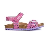 Geox Girl's J Adriel C Sandal, Fuchsia Multi-Coloured, 13 UK Child