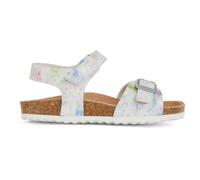 Geox Girls' J Adriel Girl C Sandal, White pink, 7 UK
