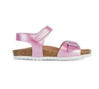 Geox J Adriel Girl C Sandal, Dk Pink, 4 UK