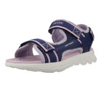 GEOX Girls Airadyum Ankle Strap Sandals Navy/Lilac 36
