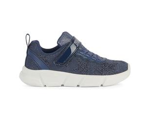 Geox Girls' J Aril Girl D Trainers, Lt Navy, 7 UK