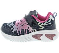 Geox Girls' J Assister Girl C Trainers, Navy Multi-Coloured, 11.5 UK