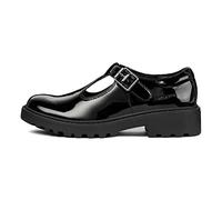 Geox Girls J Casey Ballerina, Black, 13 UK