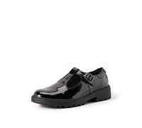 Geox Girls J Casey Ballerina, Black, 7 UK