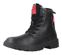 Geox Girls J Casey C Ankle Boots, Black, 3 UK Child