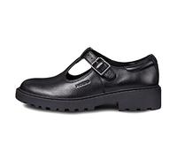Geox Girl's J Casey Girl Ballerina, Black, 13 UK