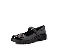 Geox Girl's J Casey Girl P Ballerina, Black, 7 UK