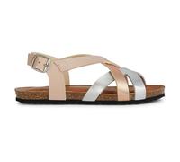 Geox Girls J Chilene Gir Sandal, Dk Rose Silver, 10 UK Child