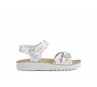 Geox Girls J Costarei Gi Sandals, Silver, 6 UK